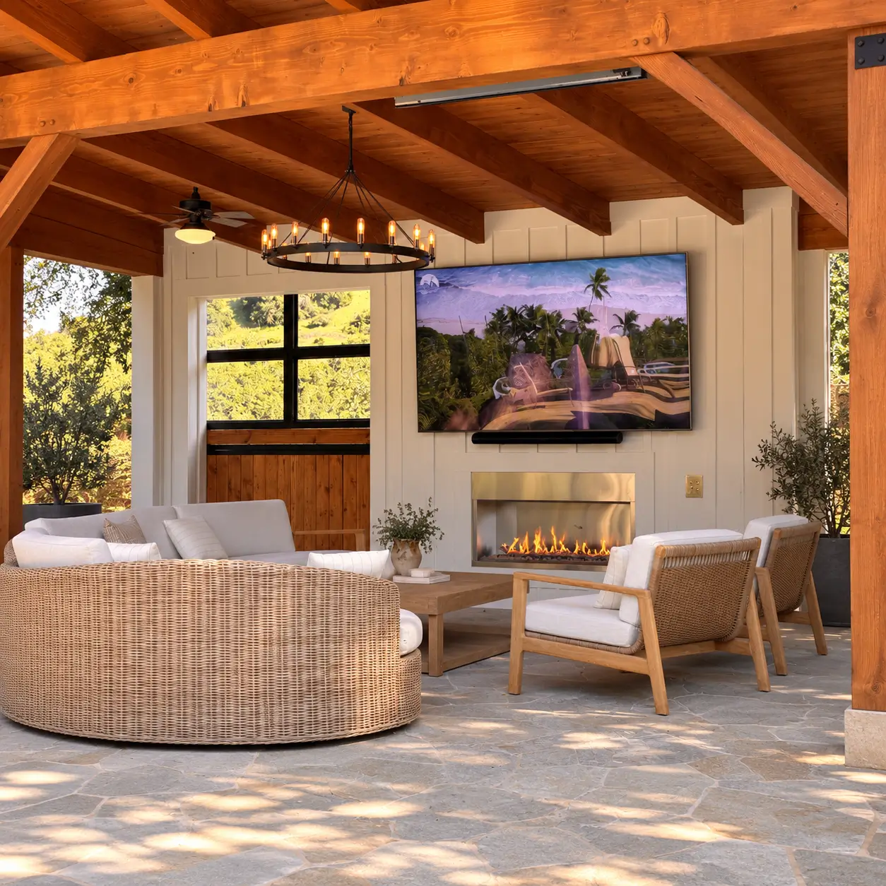 The Woodside Pool Pavilion Slider